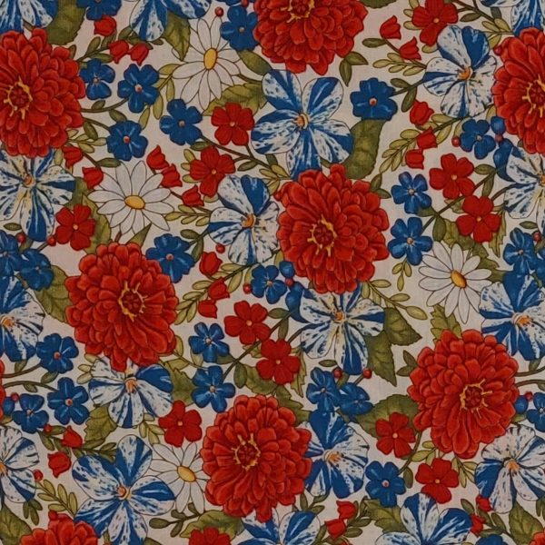 Fabric 19982 12 America Beautiful White